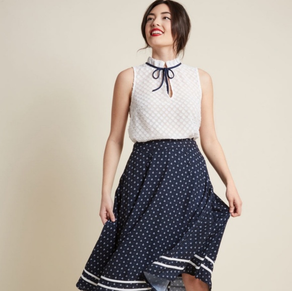 Modcloth Dresses & Skirts - NWOT PIER HERE A-LINE SKIRT FROM MODCLOTH